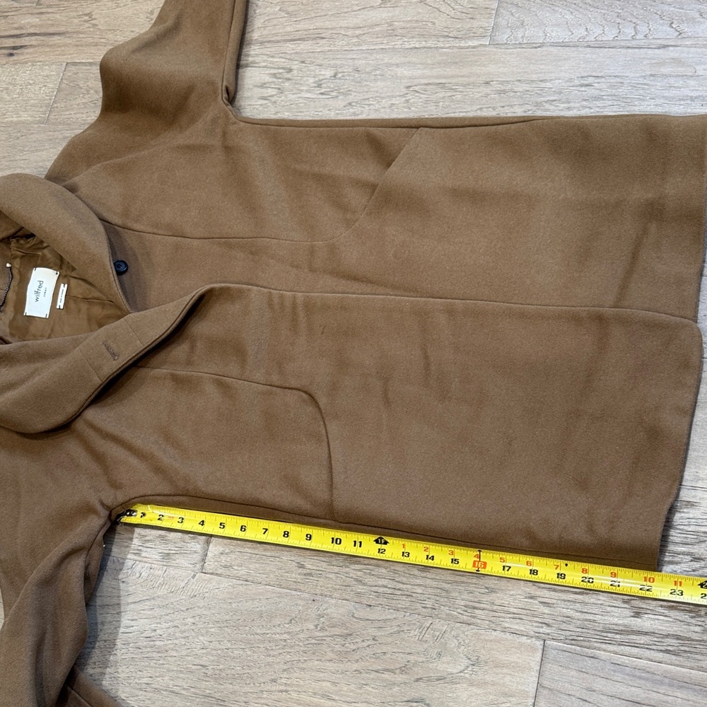 ARITZIA Wilfred Cocoon Wool Cashmere Coat in Camel Size XS - Picture 10 of 13
